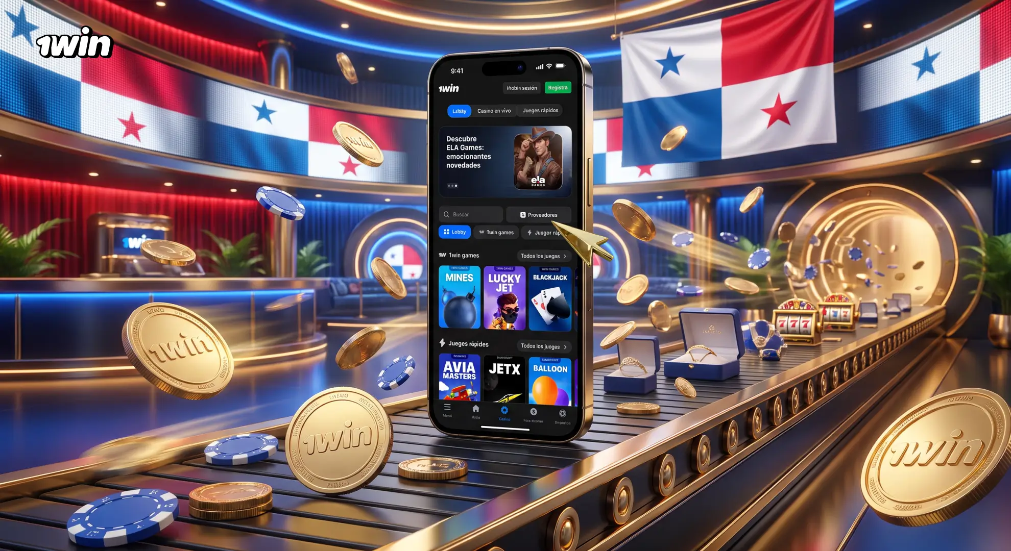 Catálogo de juegos del casino de 1win